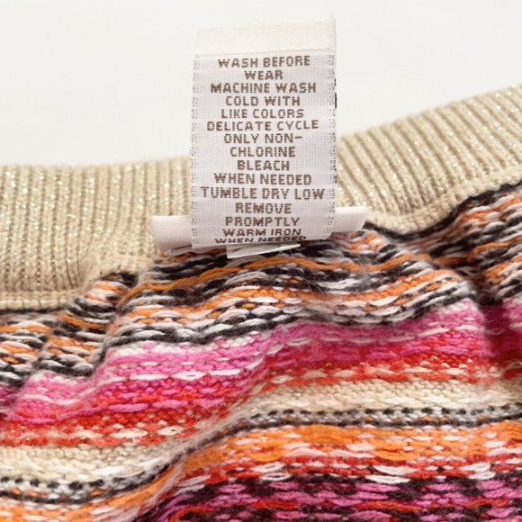 Oshkosh Sweater Striped Sparkly Holiday Skirt Kids Size 4 - Picture 6 of 11